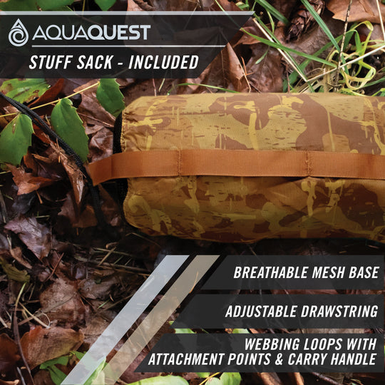 Defender Heavy-Duty Tarp Camping Tarp AquaQuest Waterproof
