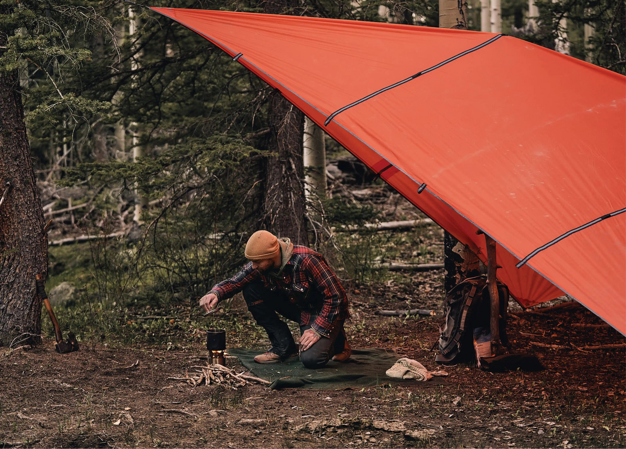Survivor High Visibility Tarp Camping Tarp   AquaQuest Waterproof